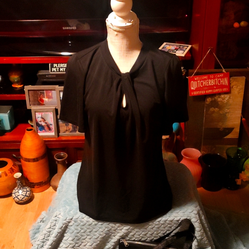 Women's short sleeve blouse Ann Taylor factory never worn excellent like new con